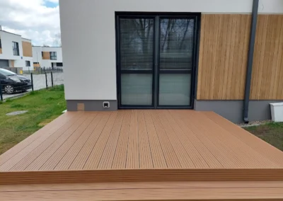 TARAS WYKONANY Z DESKI KOMOROWEJ JAF GARDIN PLUS - TEAK