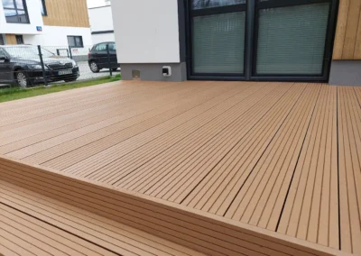 TARAS WYKONANY Z DESKI KOMOROWEJ JAF GARDIN PLUS - TEAK