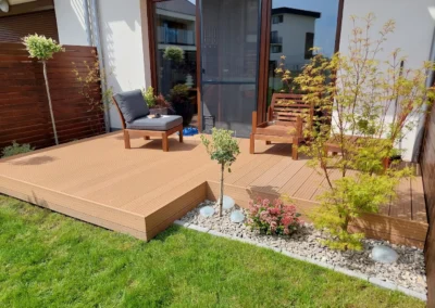 TARAS WYKONANY Z DESKI KOMPOZYTOWEJ JAF GARDIN PLUS TEAK