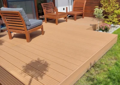 TARAS WYKONANY Z DESKI KOMOROWEJ JAF GARDIN PLUS TEAK