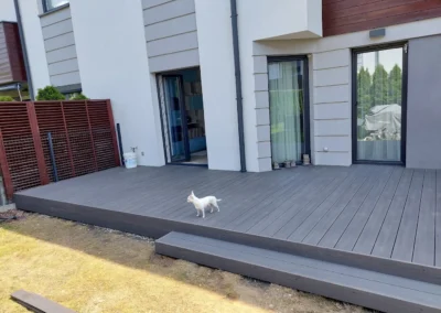 TARAS WYKONANY Z DESKI KOMOROWEJ JAF GARDIN NATUR GRAFITOWA JODŁA
