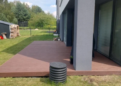 TARAS WYKONANY Z DESKI KOMOROWEJ JAF GARDIN NATUR KOLOR WŁOSKI ORZECH