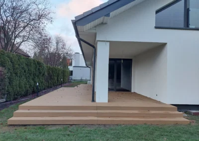 TARAS WYKONANY Z DESKI KOMOROWEJ JAF GARDIN NATUR ZŁOTY DĄB